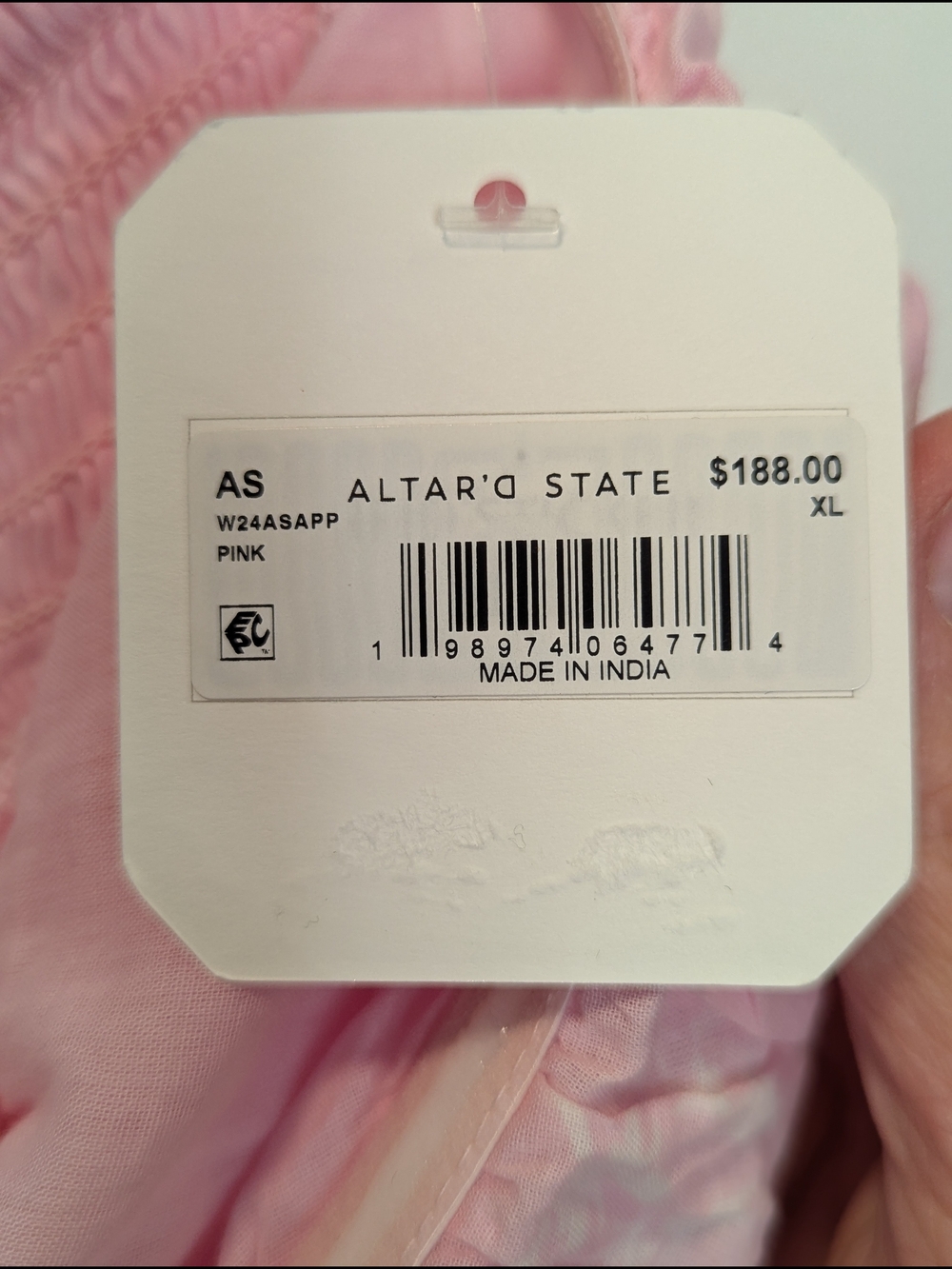 Altar'd State Strapless Pink Maxi Dress - Picture 8 of 10